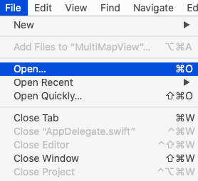 Xcode File Open