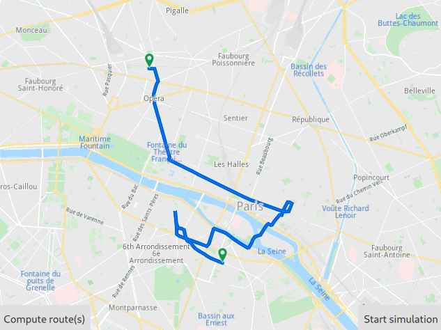 QML GPX routing navigation example