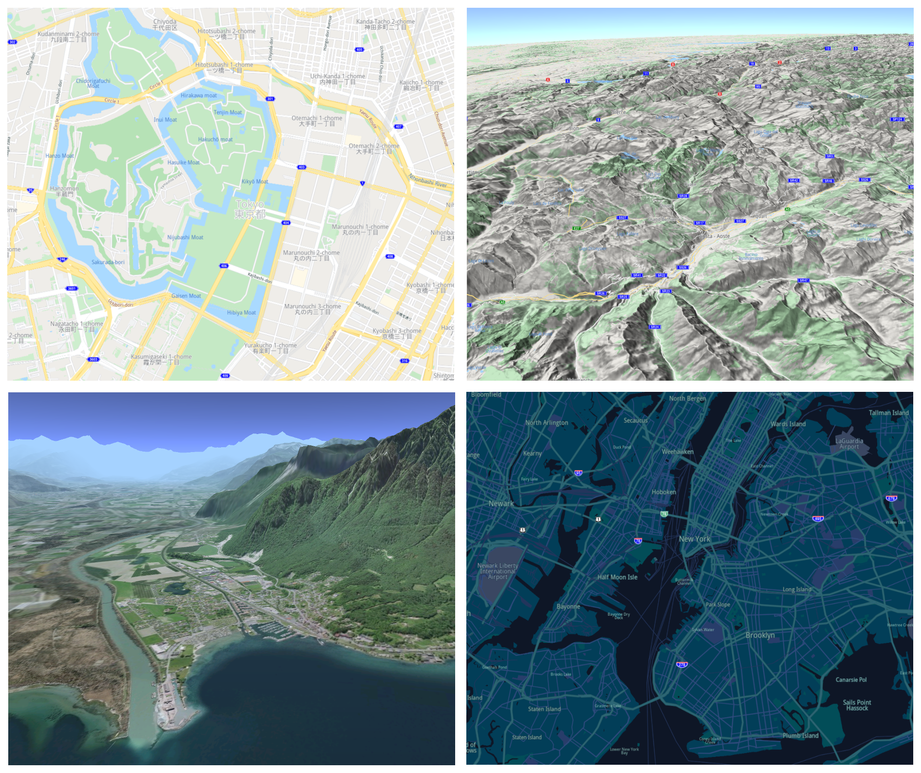 GEM Maps Styles Collage